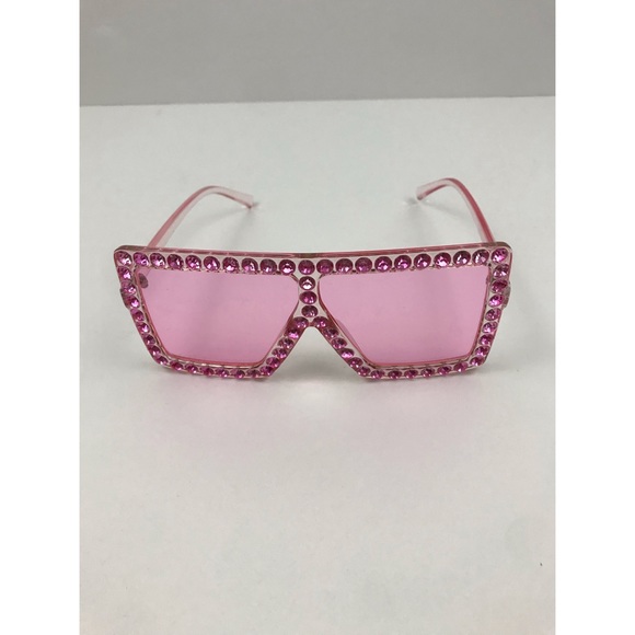 Rhinestone Square Sunglasses - Picture 2 of 5